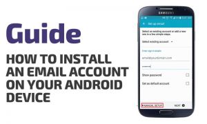 How to install an email account on your android device (POP)