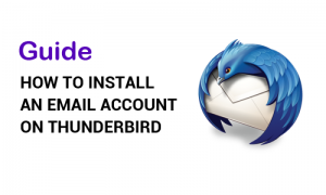 How to install  an email account on thunderbird.
