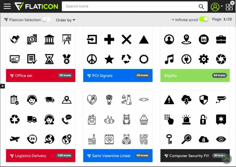 FLATICON, an open source for free vector icons.