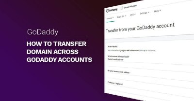 How to transfer domain across GoDaddy accounts