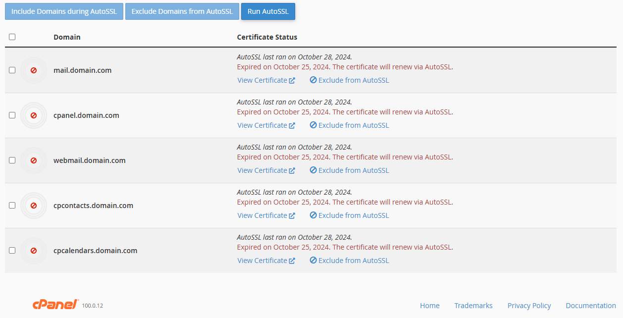 Sectigo SSL not renewing on cPanel / WHM Sectigo SSL not renewing on cPanel / WHM