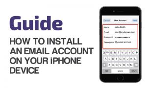 How to install an email account on your IPhone device (POP)