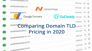 Domain Name TLD princing comparison 2020